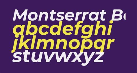 Montserrat Bold Italic free Font - What Font Is