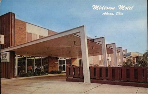 Midtown Motel Akron, OH Postcard