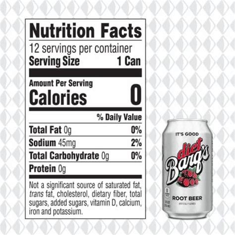 Barq's® Diet Root Beer Soda, 12 cans / 12 fl oz - King Soopers