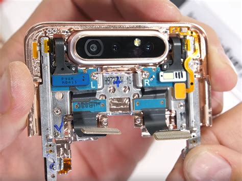 Samsung Galaxy A80 teardown reveals complex camera swivel mechanism ...