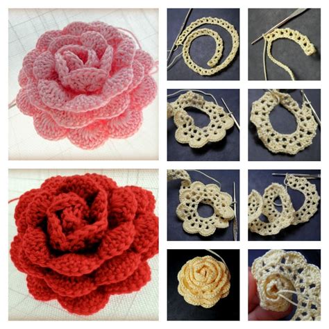 Free Printable Crochet Rose Pattern