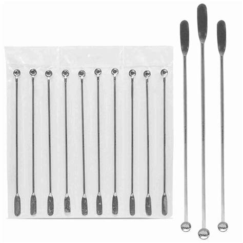 Double-Ended Lab Spatula Set – Pack of 10 – Scientific Labwares