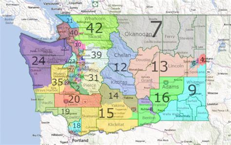 Washington State Legislative Map - Printable Map