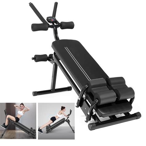 Buy Abdominal Trainer Machine Weight Bench Ab Crunch Machine Sit Up ...