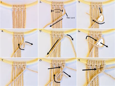 Basic Macramé Knots: The 5 Knots Beginners Need to Know - My Mum the ...