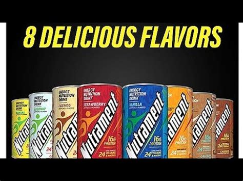 Nutrament drink all flavors full replacement meal - YouTube