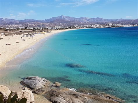 Agios Prokopios beach, one of the best in Greece, has the clearest blue ...