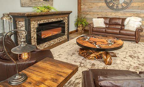 Log Cabin Furniture for Rustic Living Room Decor