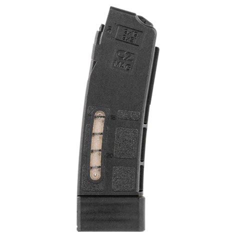 CZ USA Black Window CZ Scorpion 9mm Luger Handgun Magazine - 20 Rounds ...