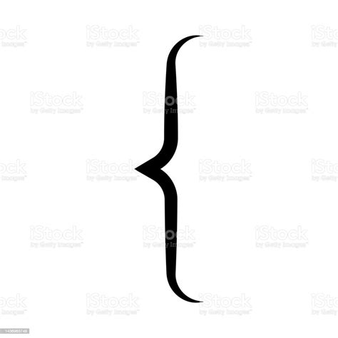 Parentheses Icon Parenthesis Black Symbol Stock Illustration - Download ...