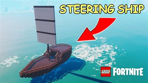 How to make a REALISTIC Steerable SHIP in Lego Fortnite - YouTube