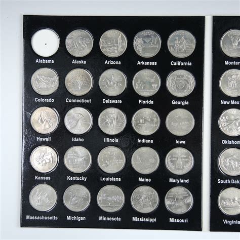 U.S. Fifty States Quarter Coin Collection with Binders | EBTH