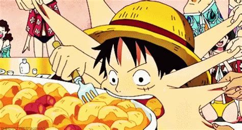 Luffy Eating GIF - Luffy Eating Hungry - Discover & Share GIFs