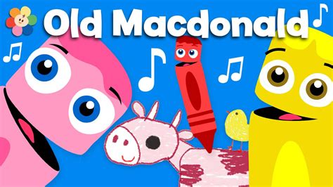 Old MacDonald with Color Crew | Nursery Rhymes for kids | Music Videos ...