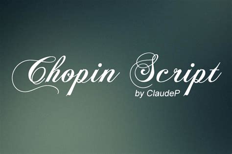 Chopin Script Font - All Free Fonts