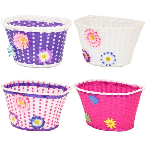 PEDALPRO GIRLS BICYCLE BASKET FLOWER/SHOPPING CHILDS/CHILDRENS/KIDS ...