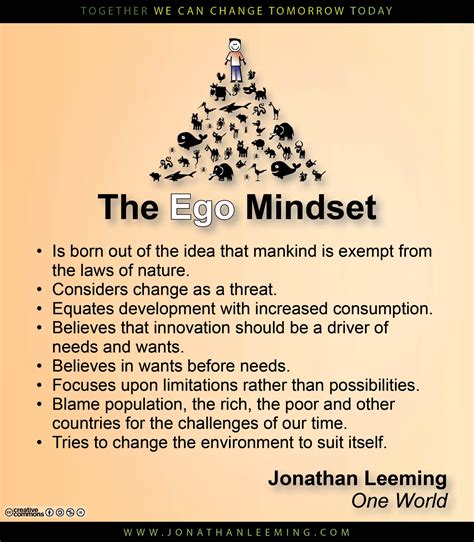 Ego Mindset | www.JonathanLeeming.com