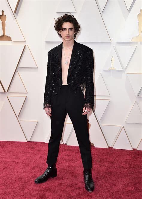 Timothee Chalamet goes shirtless on the Oscars red carpet | Express & Star