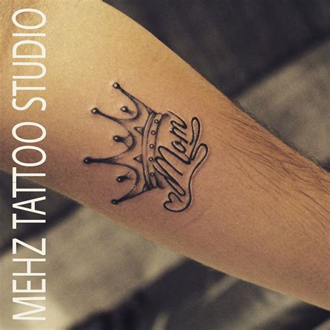 Name With Crown Tattoo Done by Mahesh Amin at Mehz Tattoo Studio ...