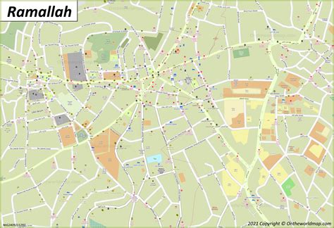 Ramallah Palestine Map