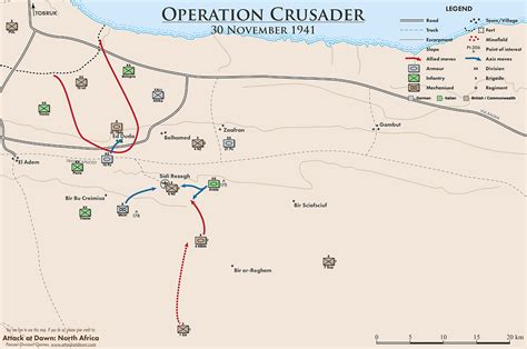 Maps of the Operation Crusader (part 2)