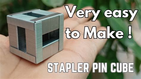 How to make Stapler pin cube | DIY cube | Staple pin box | DIY ...