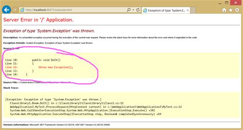 .net - How can I get the "Source Error" from a stack trace like Asp.Net ...