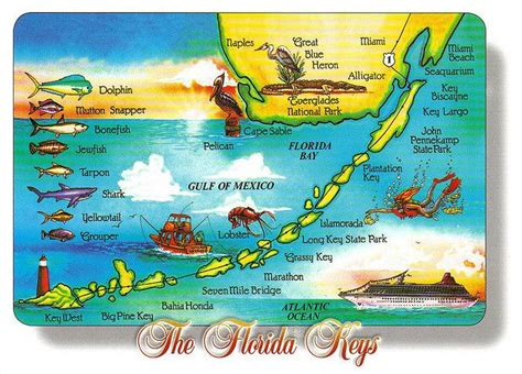 Islands Of The Florida Keys Map