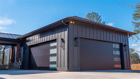 Modern Black Garage Door Buford GA