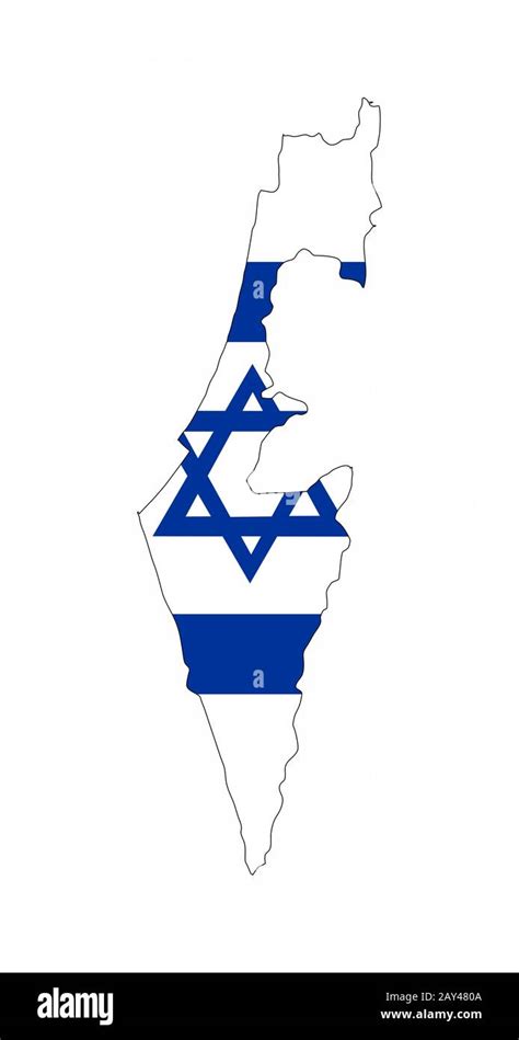 israel flag map Stock Photo - Alamy