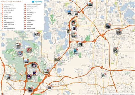 Orlando Florida Attractions Map | Printable Maps