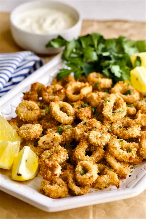 Crispy Calamari Air Fryer Recipe (Easy and Light) | Recipe | Air fryer ...