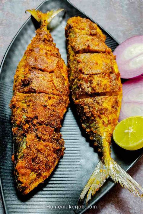 Bangada Fish Fry Recipe | Spicy Fried Indian Mackerel | Bangda (Ayala ...