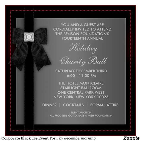 Elegant Formal Event Invitation Card