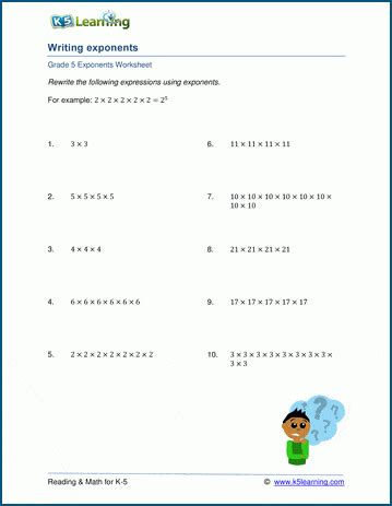 Multiplying Exponents Worksheet Pdf - Worksheets For Kindergarten