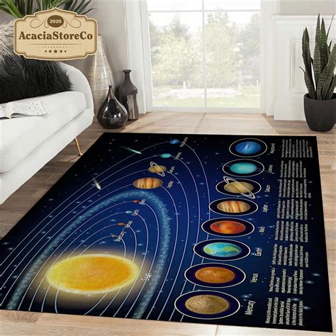 Planets Solar System Rug