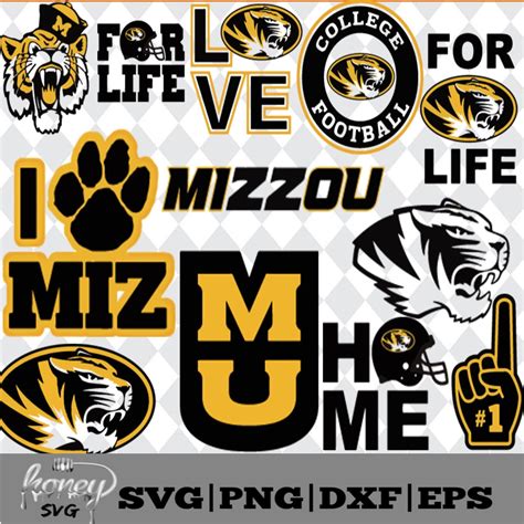 Mizzou Tigers NCAA Svg, Eps, Dxf, Png | Missouri tigers, Missouri ...