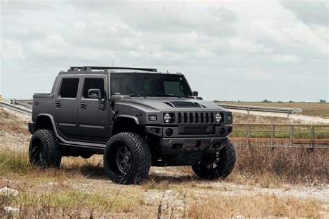 Mean-looking Hummer H2 SUT With a Lift and Fuel Off-road Wheels ...