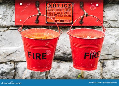 A Fire Buckets Is A Buckets Filled With Water Or Sand Which Is Used To ...