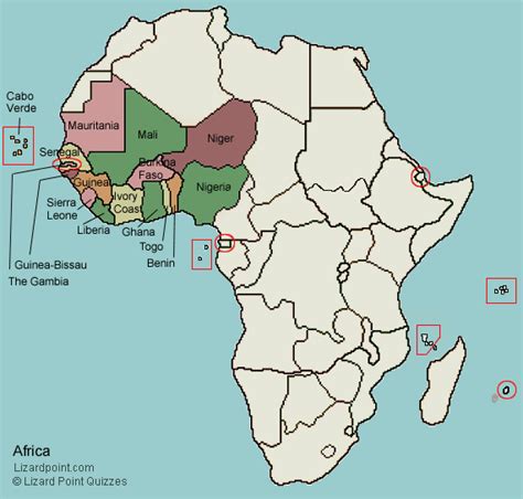 Where Is West Africa On A Map | Map Of Africa