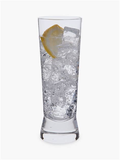 Dartington Crystal Gin Story Highball Glass, 250ml, Set of 2, Clear ...