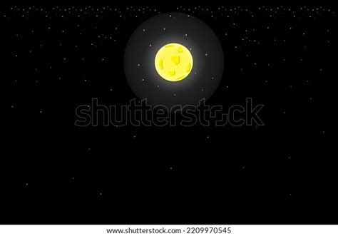 Black Abstract Background Full Moon Stars Stock Vector (Royalty Free ...