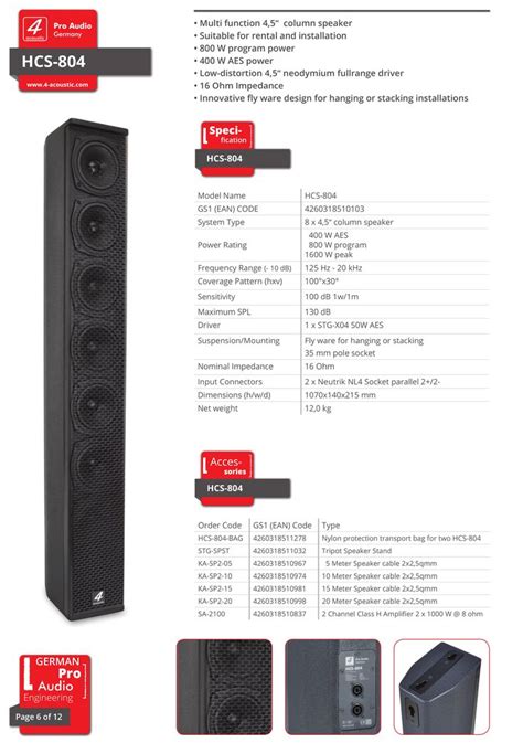 column speaker | Speaker box design, Speaker design, Audio amplifier