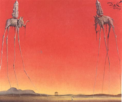 The Elephants (Large), 1948 - Salvador Dali - WikiArt.org