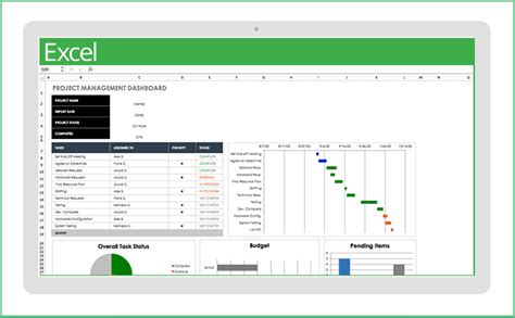 Free Excel Project Management Template Database