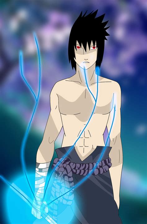 Sasuke Chidori Drawing by Yurusen on deviantART