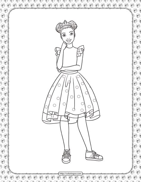 Barbie Princess Adventure Coloring Pages 12