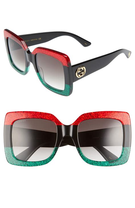 Lyst - Gucci 55mm Square Sunglasses