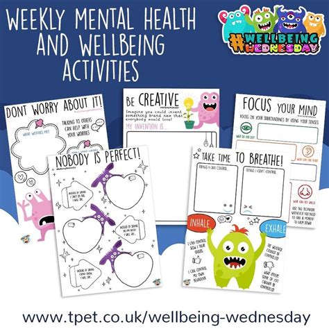 Teacher's Pet - Wellbeing Wednesday - Mental Health Activities for ...