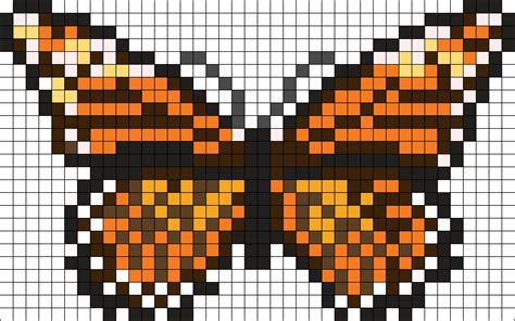 Monarch Butterfly Perler Bead Pattern | Bead Sprites | Animals Fuse ...